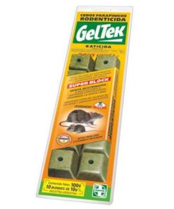 GELTEK BLOQUE RODENTICIDA (RATICIDA) X 100GRS
