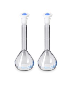 MATRACES AFORADOS C/TAPA PLASTICA X 250 ML - GLASSCO