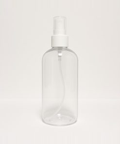 BOTELLA OMEGA PET CRISTAL 24/410 X 500 CC C/VALVULA SPRAY NATURAL
