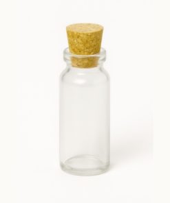 TUBO VIAL (FRASCO AMPOLLA INCOLORO 22.50 X45 ) BOCA 20 X 10 CC C/CORCHO