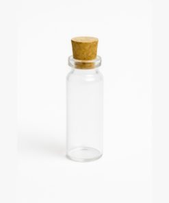 TUBO VIAL (FRASCO AMPOLLA INCOLORO 22.50 X 60 ) BOCA 20 X 15 CC C/CORCHO