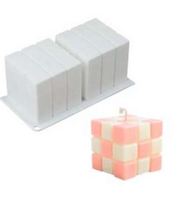 MOLDE SILICONA N60 CUBO 3D X UNID
