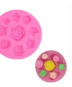 MOLDE SILICONA N71 ROSA DECO 9 CAVIDADES X UNID