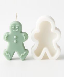 MOLDE SILICONA N85 VELA NAVIDAD GALLETA JENGIBRE X UNID