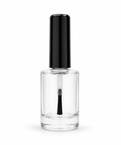 ENVASE ESMALTE VIDRIO INCOLORO 10 ML PINCEL NEGRO
