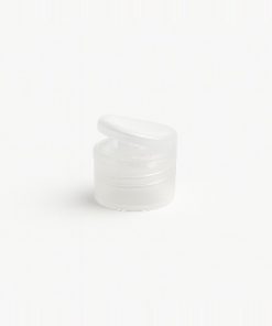 TAPA FLIP TOP RECTA 24/410 PLASTICA NATURAL  X UNID