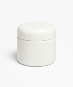 POTE SIMPLE BLANCO POLIPROPILENO X 120 CC C/TAPA ROSCA
