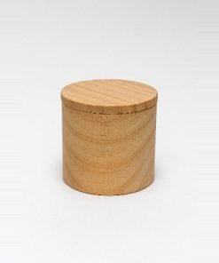 CUENCO DE MADERA P/VELA  C/TAPA CHICO
