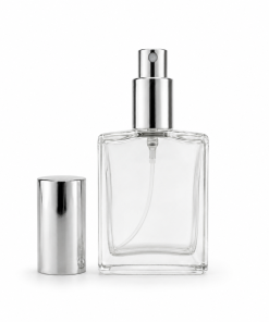 FRASCO PERFUMERO PETIT VIDRIO X 30 ML C/VALV SPRAY Y CAPUCHO PLATA