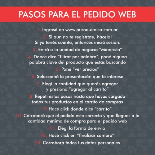 pasos para pedido 1